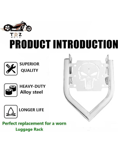 Soporte de Equipaje Desmontable TDZ para Harley 2009-2025
