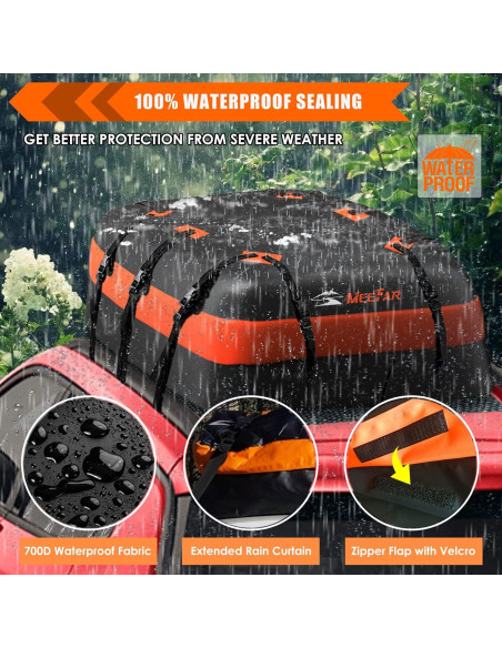 Bolsa de Techo Impermeable MeeFar 20 Pies Cúbicos Universal