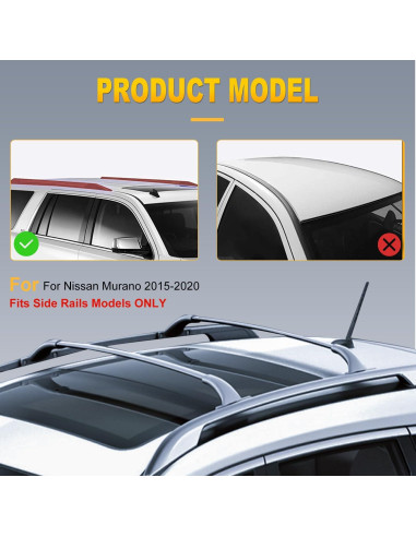 Barras Transversales de Techo OCPTY para Nissan Murano 2015-2021