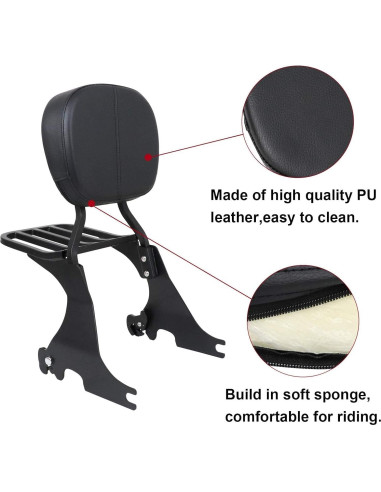 Respaldo Sissy Bar Desmontable KOLEMO para Harley Sportster 2004-2024