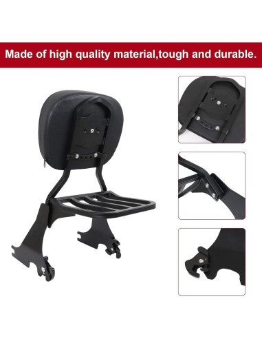 Respaldo Sissy Bar Desmontable KOLEMO para Harley Sportster 2004-2024