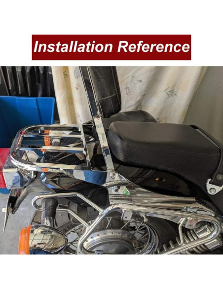 Soporte de Equipaje Desmontable Dasen Sissy Bar para Harley