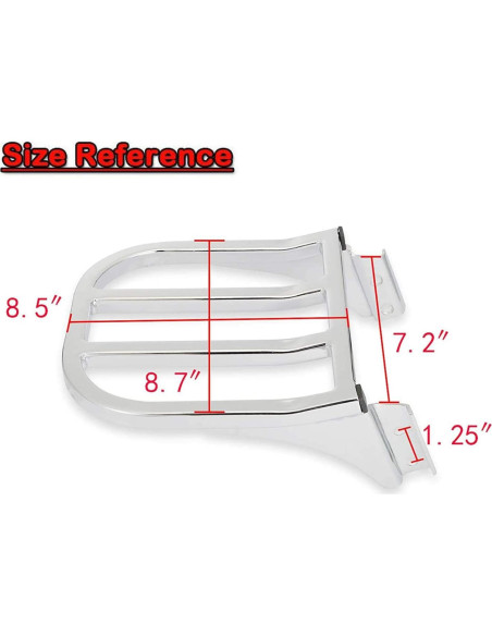 Soporte de Equipaje Desmontable Dasen Sissy Bar para Harley