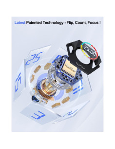 Temporizador Pomodoro PIHEN Hexagonal Gris 6 Modos 2