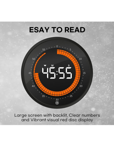 Temporizador Digital Visual CREAVIVA 60 Minutos Pantalla Grande