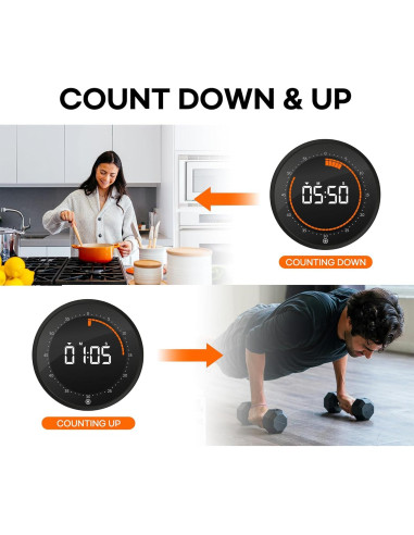 Temporizador Digital Visual CREAVIVA 60 Minutos Pantalla Grande