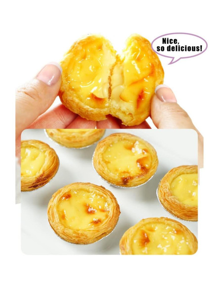 250 Moldes Desechables de Aluminio Bamboopack para Tartas 7x4x2cm