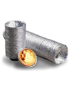 250 Moldes Desechables de Aluminio Onwon para Tartas y Cupcakes