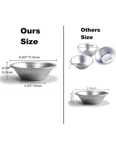 30 Moldes de Tartas de Huevo Reutilizables FRIGIIRE