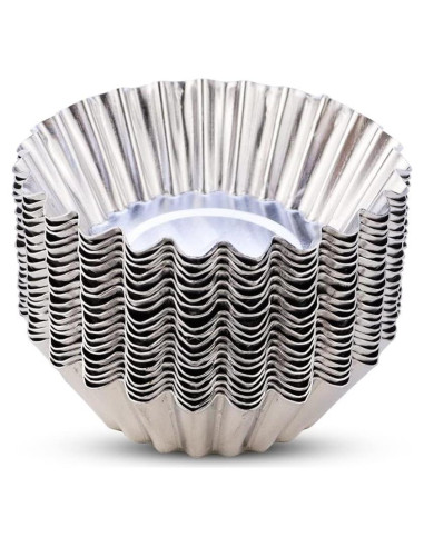20 Moldes Desechables de Aluminio JOGILBOY para Tartas Mini