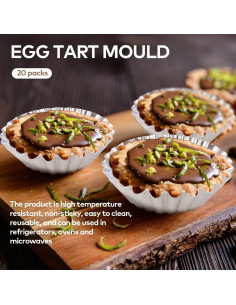 20 Moldes Desechables de Aluminio JOGILBOY para Tartas Mini 2