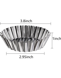 Molde para Tartas de Huevo Dicunoy 30 Piezas 9,65 cm 2