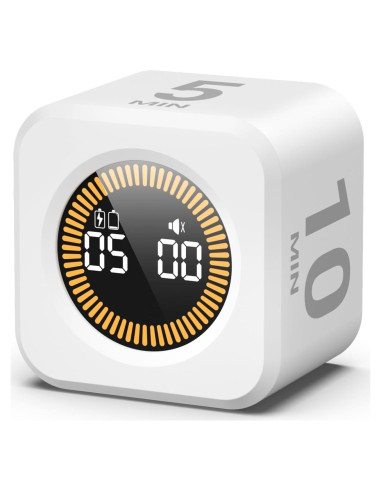 Temporizador Visual Pomodoro KADAMS Blanco 5/10/25/50 Min