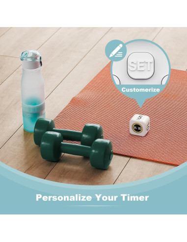 Temporizador Visual Pomodoro KADAMS Blanco 5/10/25/50 Min