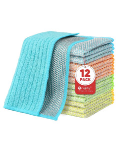 Trapo de Lavado de Platos Orighty 12 Pcs Microfibra 17x20 cm