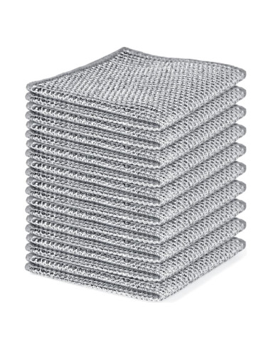 Juego de 10 paños de microfibra Aidoclip 20x20 cm