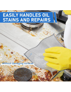 Juego de 10 paños de microfibra Aidoclip 20x20 cm 2