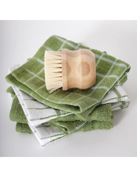 Juego de Paños de Cocina RITZ 100% Algodón 6 Unidades Verde Cactus