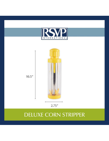 Destripador de Maíz Deluxe RSVP Amarillo 26.67 cm Apto Lavavajillas