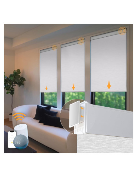 Persianas Automáticas Motorizadas Hapadif 86x182 cm Blanco Persianas Automáticas Motorizadas Hapadif 86x182 cm Blanco