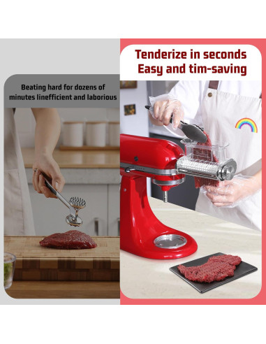 Ablandador de Carne Kitchenaid 3 Grosor Ajustable 0.91kg