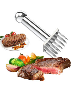 Ablandador de Carne Acero Inoxidable 28 Cuchillas 19cm 2