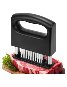 Ablandador de Carne Riavzau con 48 Cuchillas de Acero Inoxidable