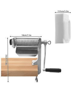 Ablandador de Carne Manual YSHUSTGY Acero Inoxidable 11.4cm 2