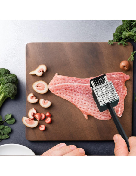 Ablandador de Carne 2 en 1 EASYLEE con Agujas de Acero Inoxidable