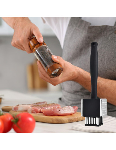 Ablandador de Carne 2 en 1 EASYLEE con Agujas de Acero Inoxidable