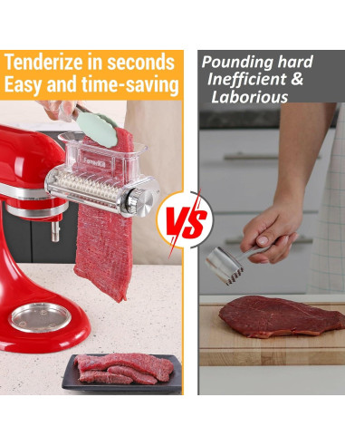 Ablandador de Carne KitchenAid FavorKit 3 Grosores Metal