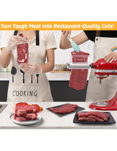 Ablandador de Carne KitchenAid FavorKit 3 Grosores Metal