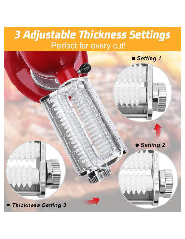 Ablandador de Carne KitchenAid FavorKit 3 Grosores Metal