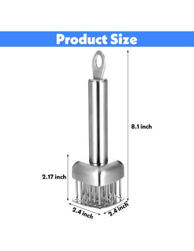 Ablandador de Carne Acero Inoxidable 304 JOUTYFOR 20,57 cm