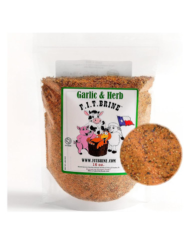 FIT Brine Ajo y Hierbas 450g - Ablandador de Carne Natural