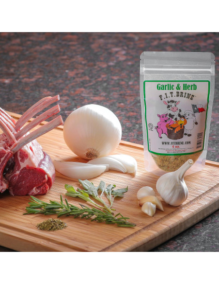 FIT Brine Ajo y Hierbas 450g - Ablandador de Carne Natural