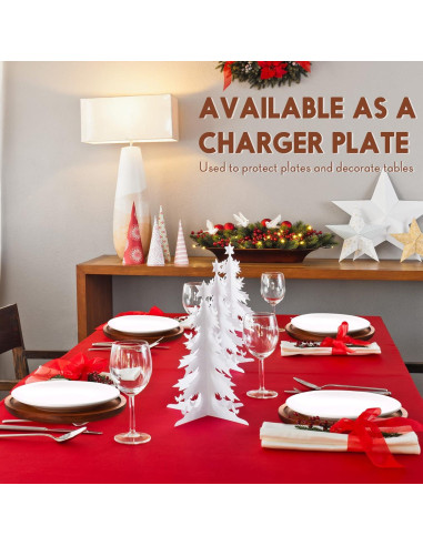 Juego de 12 Platos Redondos de Madera Acacia Rtteri 20 cm