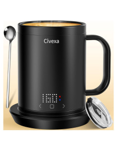 Taza de café autocalentable Civexa HSC07K 14 oz control app