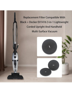 Filtro de Reemplazo Ymimi para Aspiradora Black + Decker EV1416 - Paquete de 4 2