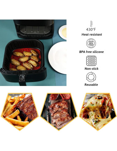 Forros de Silicona ZEPELOFFY 21.5 cm Reutilizables Antiadherentes