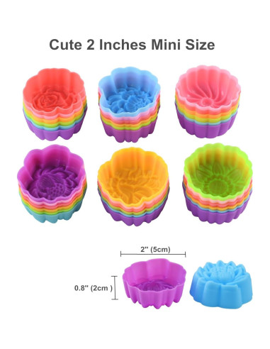 Moldes de Silicona Reutilizables Mirenlife 36 Piezas Mini