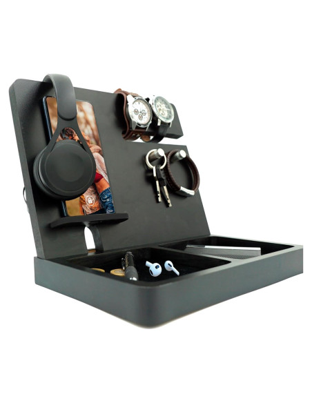 Organizador de Escritorio Namore MDF Negro 25x20x29 cm