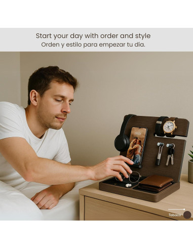 Organizador de Escritorio Namore MDF Negro 25x20x29 cm