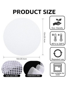 10 Forros de Vapor de Silicona Mozeat Lens 25cm Antiadherente 2