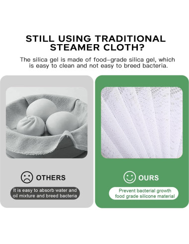 10 Forros de Vapor de Silicona Mozeat Lens 25cm Antiadherente