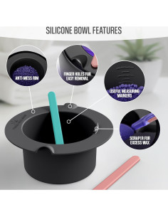 Forro de silicona Tress Wellness con espátulas - Negro 2