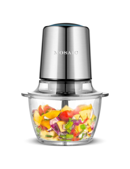 Procesador de Alimentos Mosaic FC-10TS 5 Tazas Vidrio Titanio Procesador de Alimentos Mosaic FC-10TS 5 Tazas Vidrio Titanio
