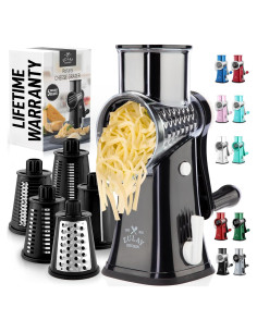 Rallador de Queso Rotativo Zulay Kitchen 5 Cuchillas Manual