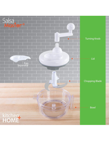 Procesador de Alimentos Manual Salsa Master SCC-105 1.18L
