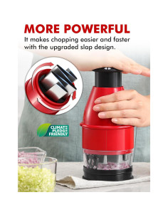 Picador Manual de Alimentos Geedel 0.45kg Rojo Sin BPA 2